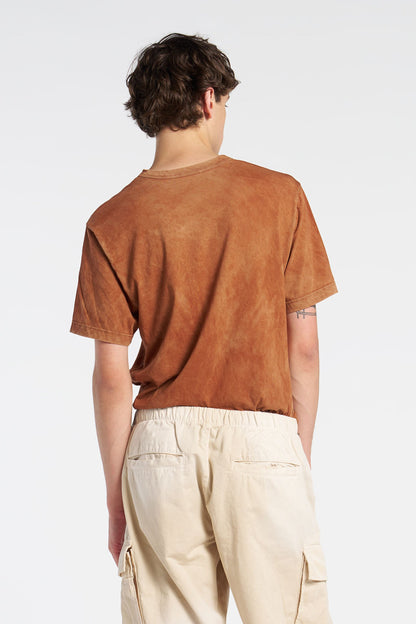 Crew Neck Supima Cotton Tee with Vintage Wash